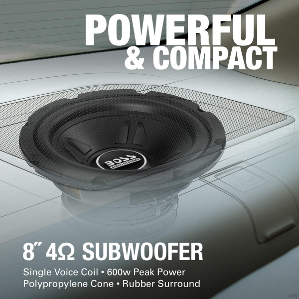 BOSS Audio Systems CXX8 8 Inch Car Subwoofer - 600 Watts Maximum Power - Image 4
