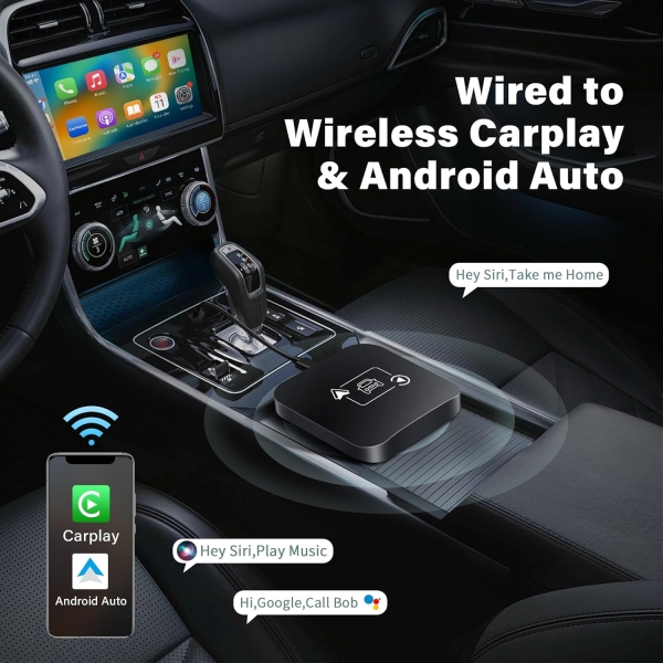 Car Play Wireless Adapter 2 IN 1 Carplay Adapter Plug&Play USB Converter Carplay - Image 3